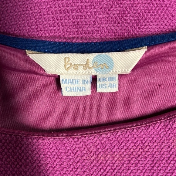 BODEN LINDSEY PONTE PURPLE DRESS Size 4 - Picture 6 of 7